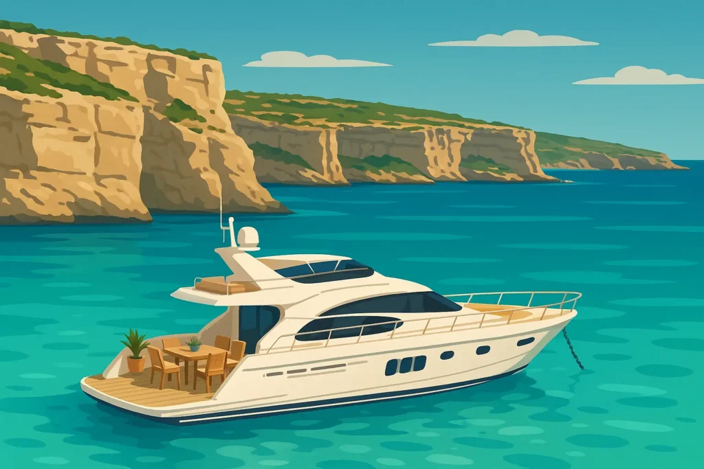 Luxury Malta hotel with harbor view