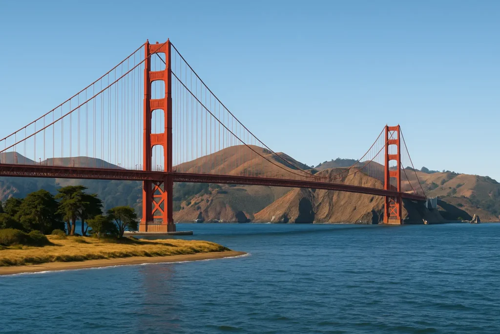 Golden Gate Bridge and classic San Francisco landmarks