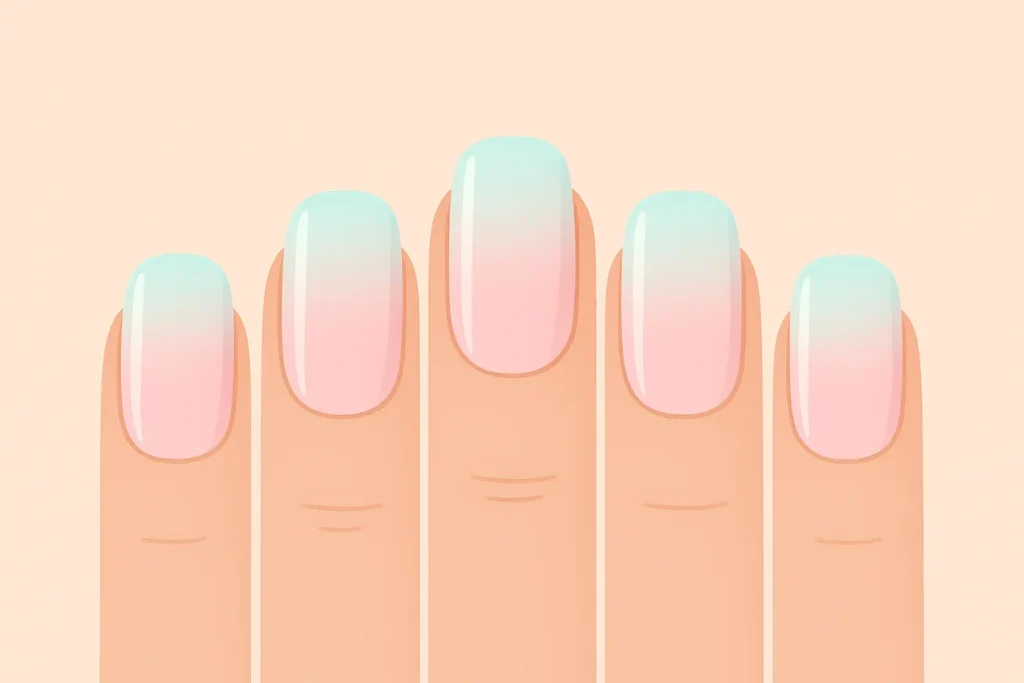 Spring gradient nails