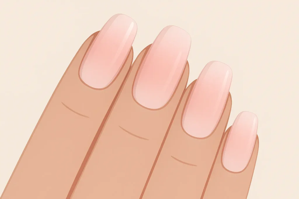 Light pink ombre nail designs