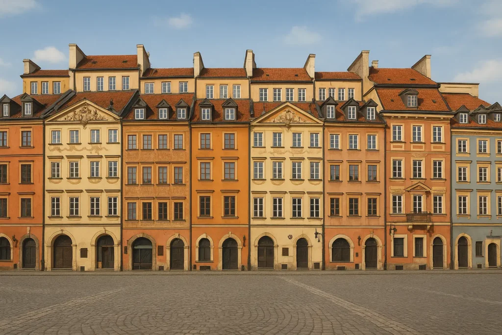 Warsaw Old Town historical architecture