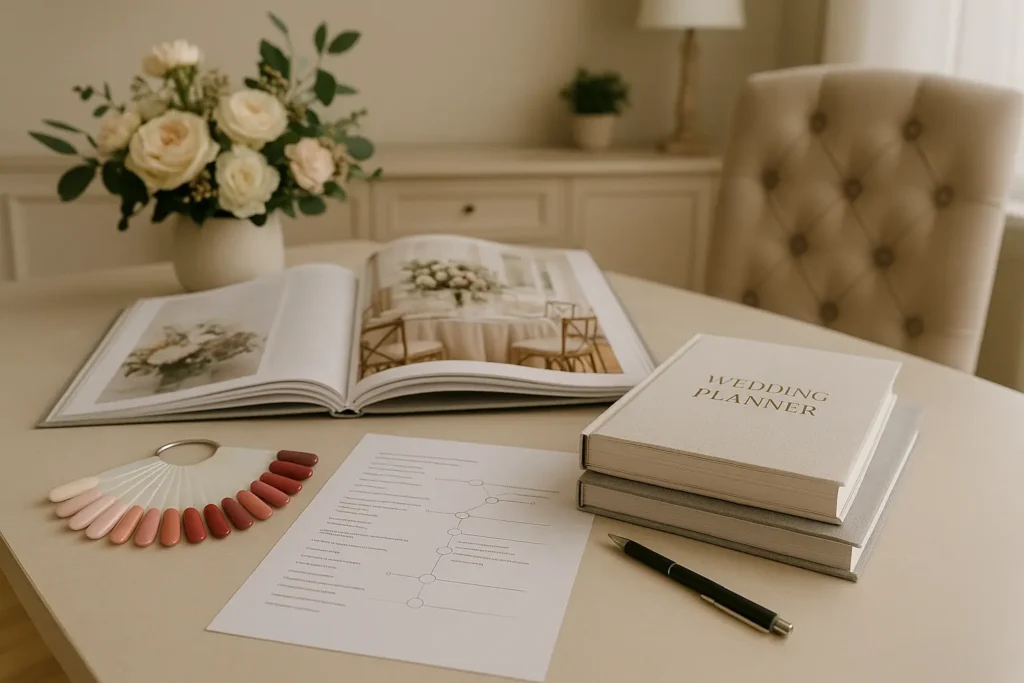 Professional wedding nail planning support