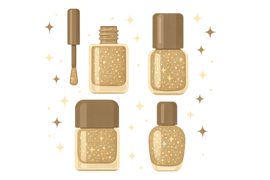 Glitter and glamour holiday nail statements