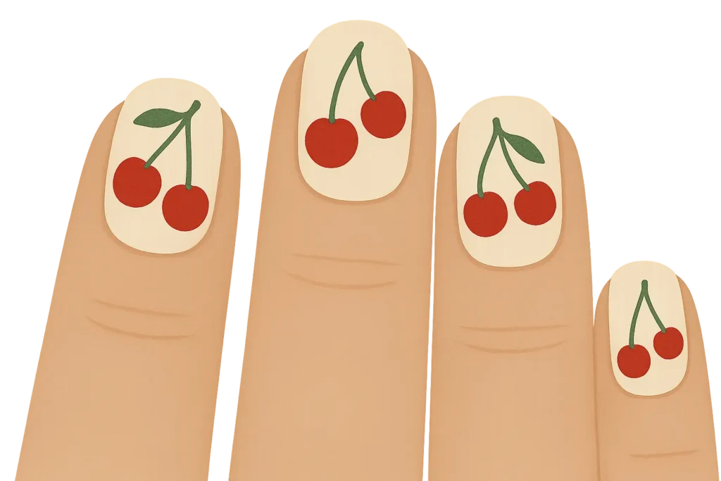 Vintage-inspired pin-up nail designs