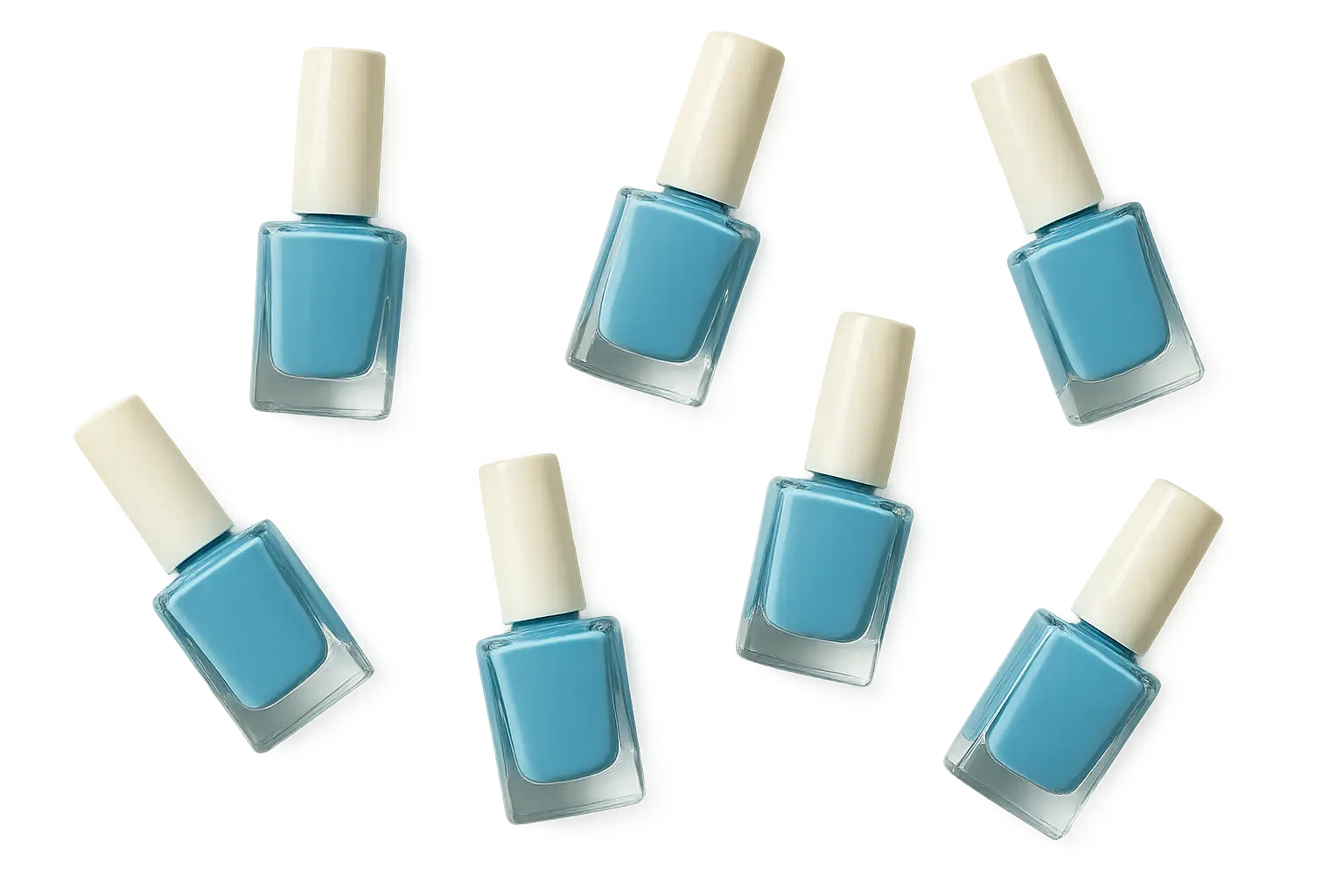 Sky blue nail polish collection