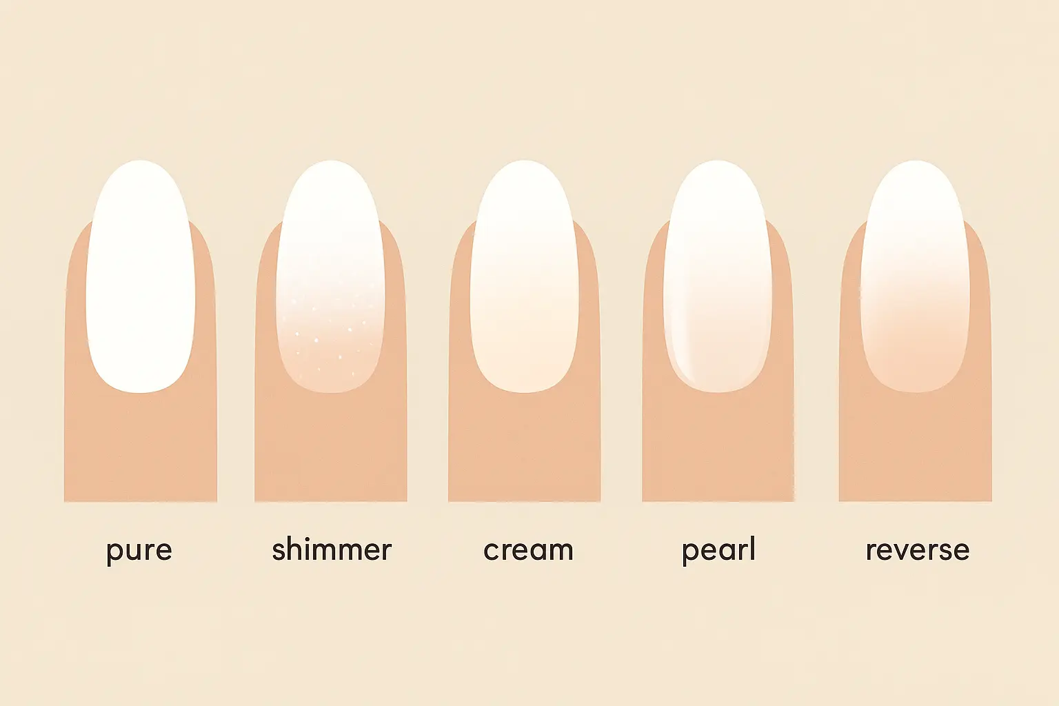 classic white ombre nail designs
