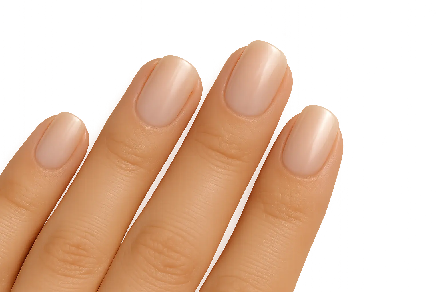 Classic nude nail perfection for wedding elegance