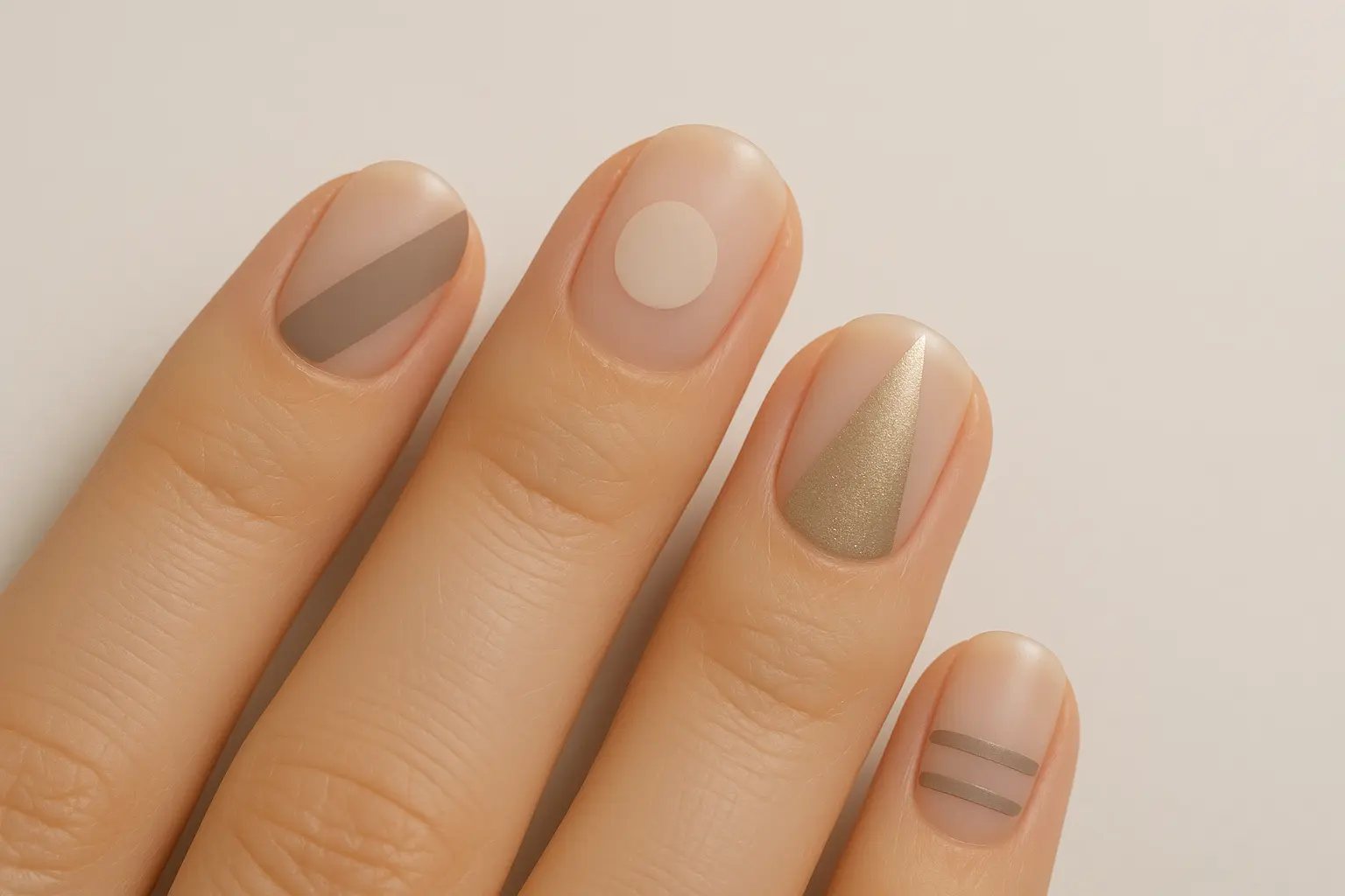 Modern minimalist nail designs