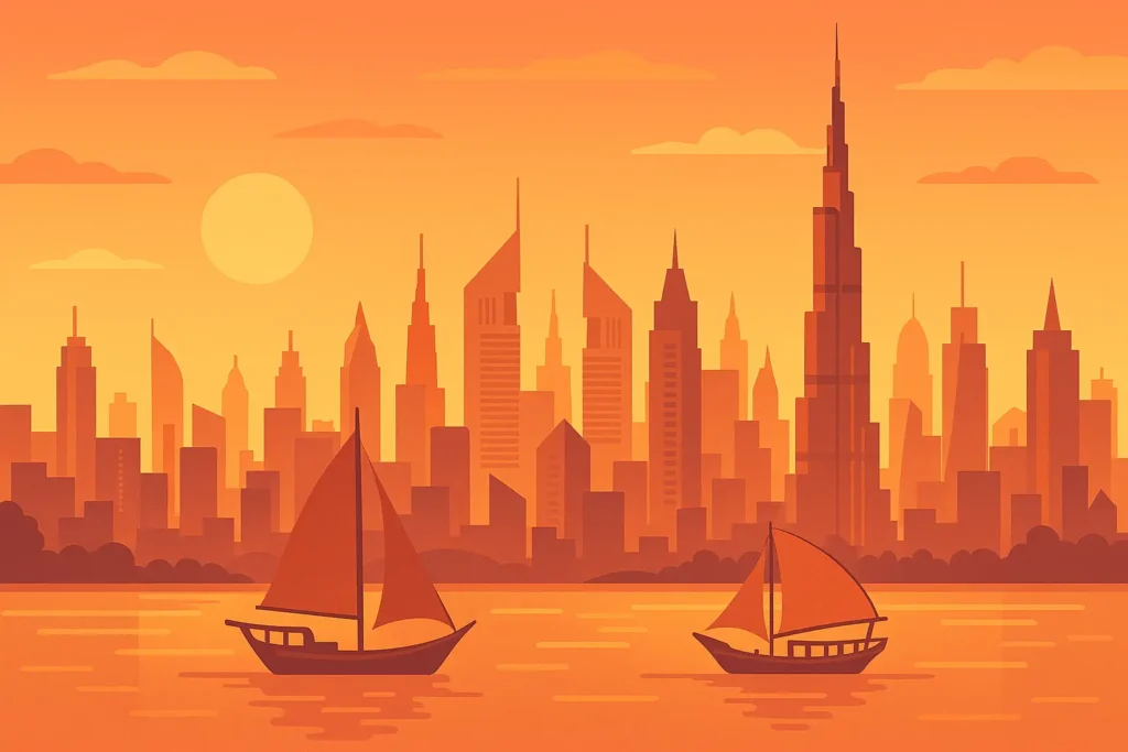 Dubai skyline and planning essentials