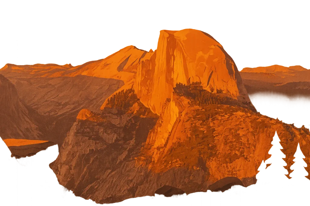 Glacier Point sunset view