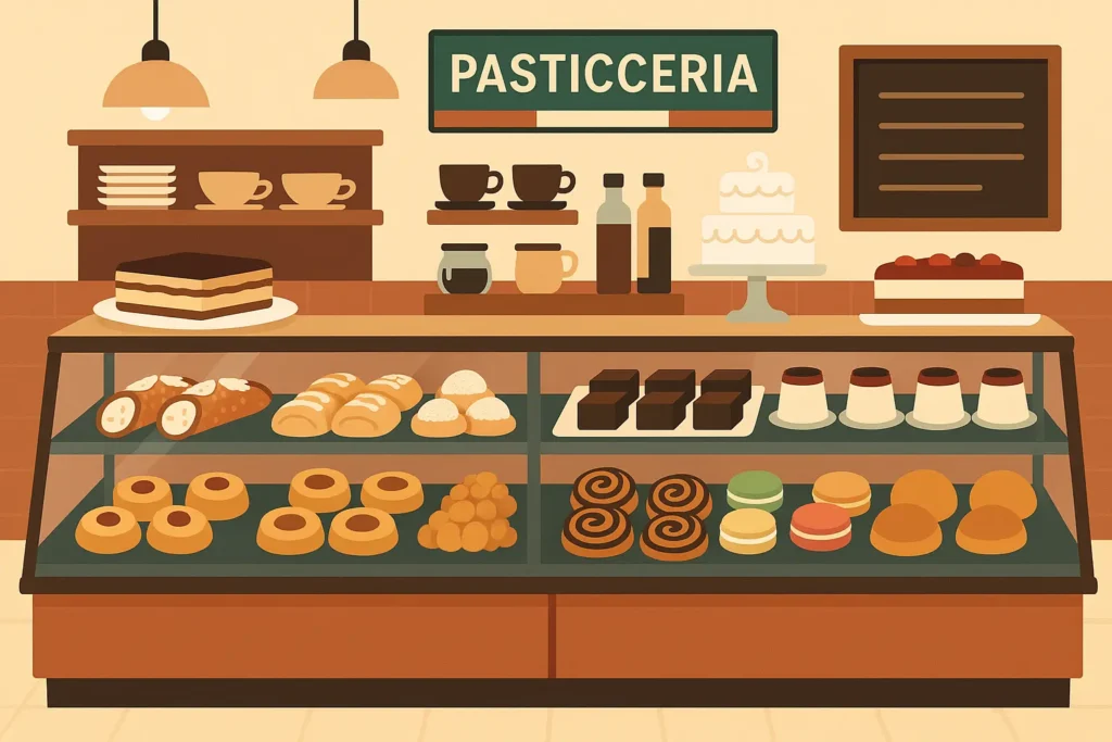 Milan pastries and desserts