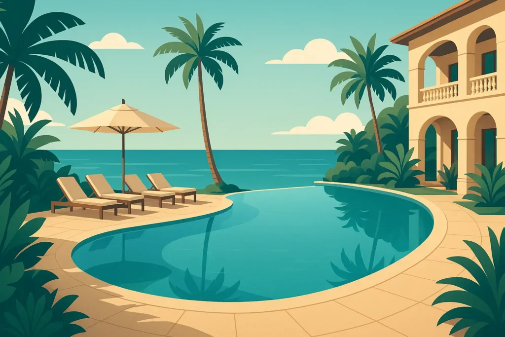 Luxury resort setting in Kauai