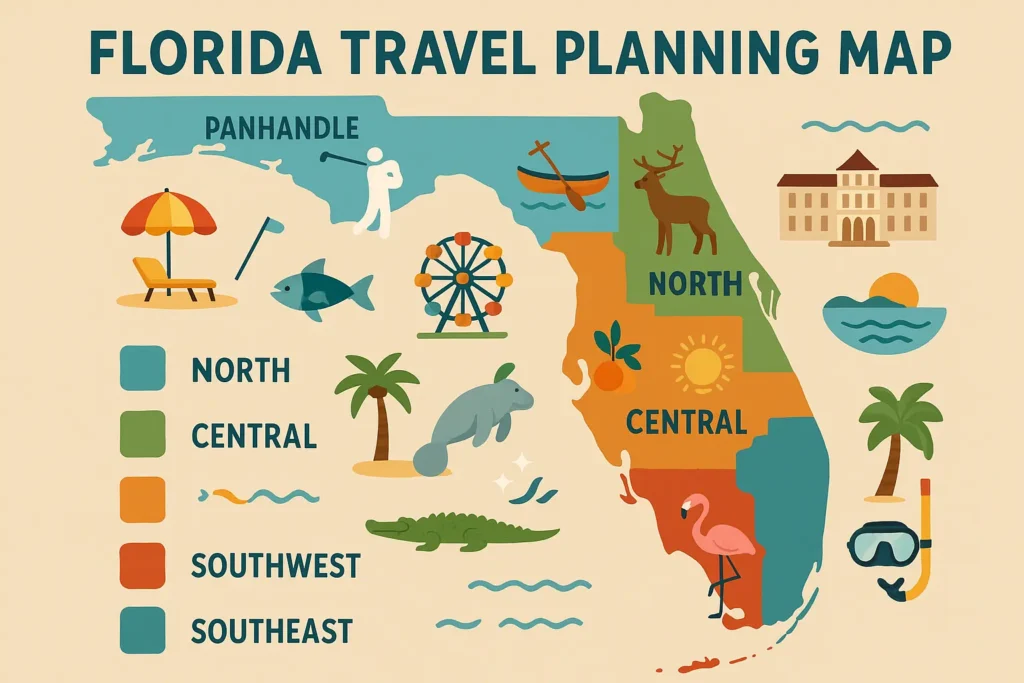 Florida family enjoying beach vacation