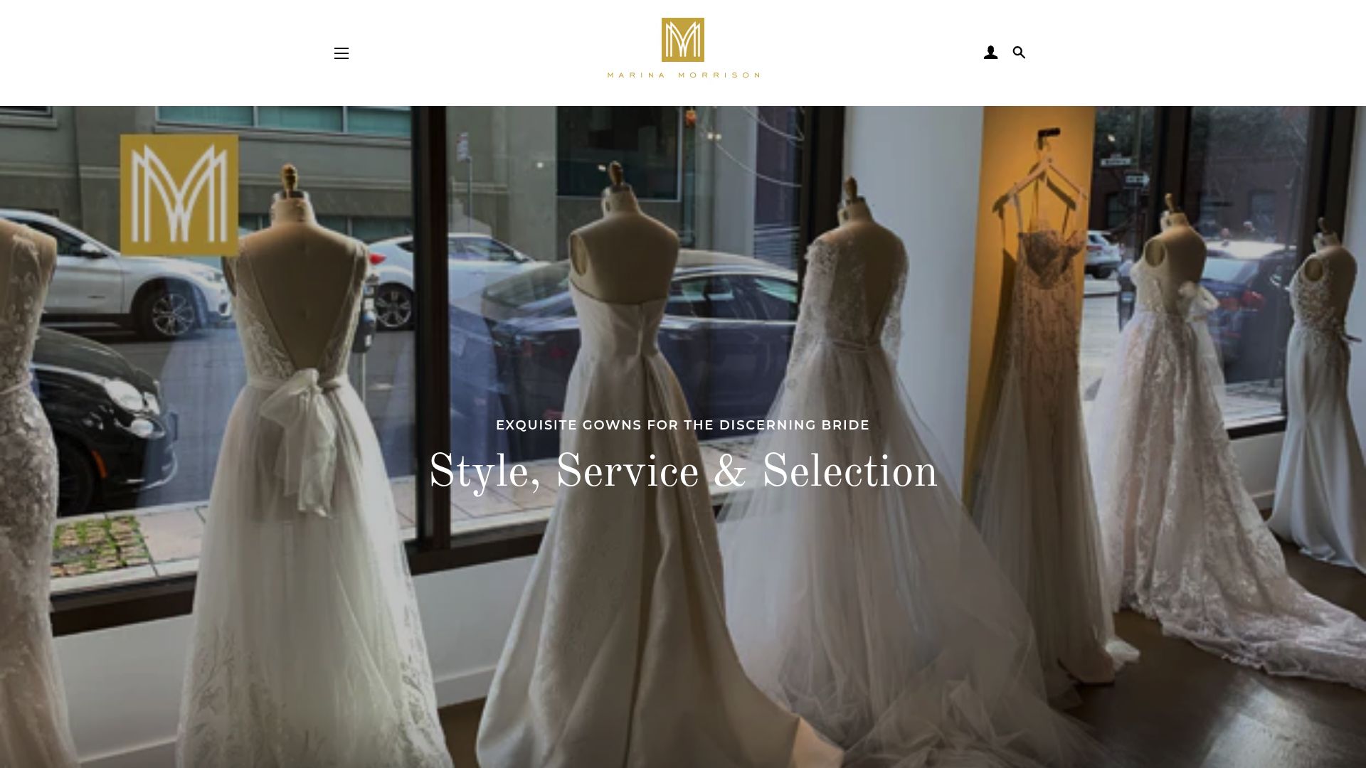 Marina Morrison bridal boutique interior
