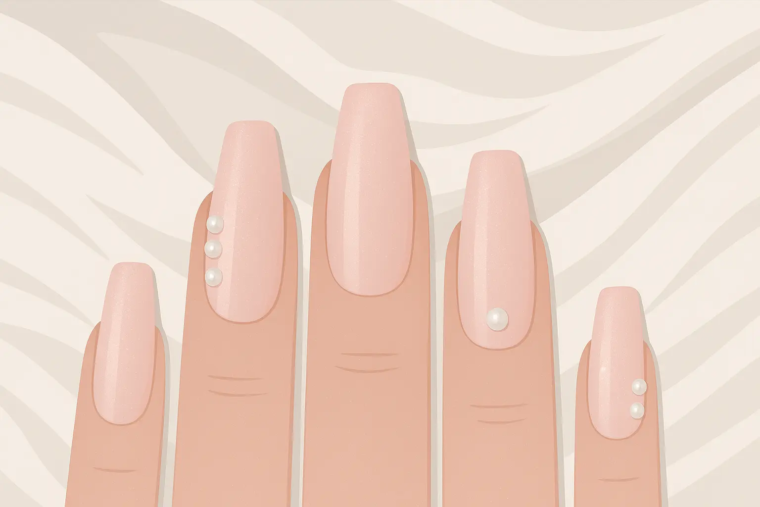 Professional wedding nail support 