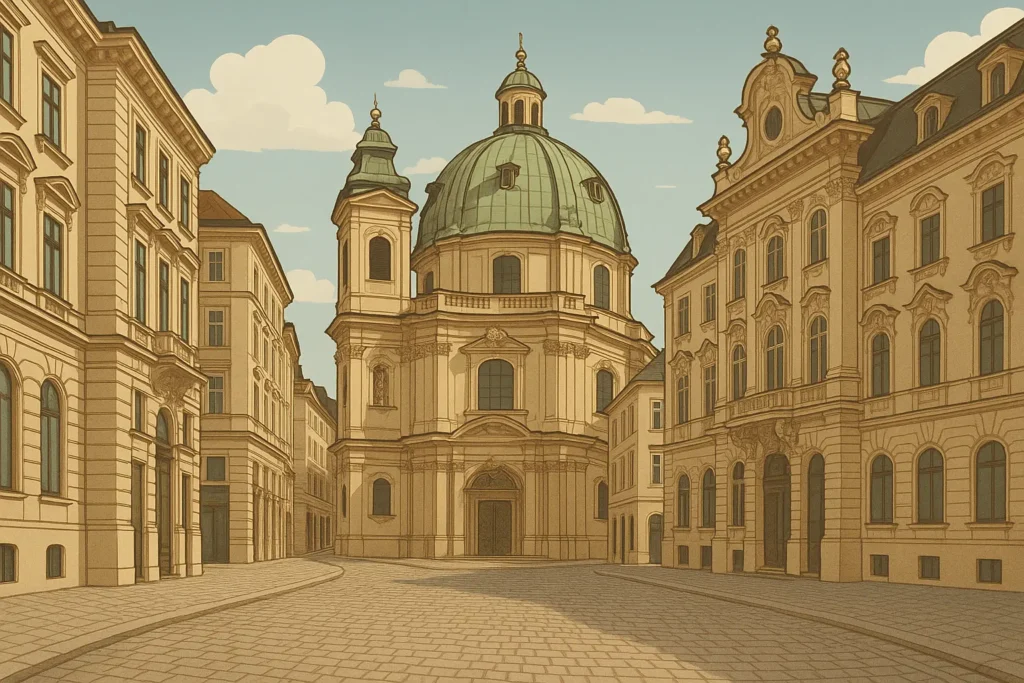 Vienna historic city center architecture