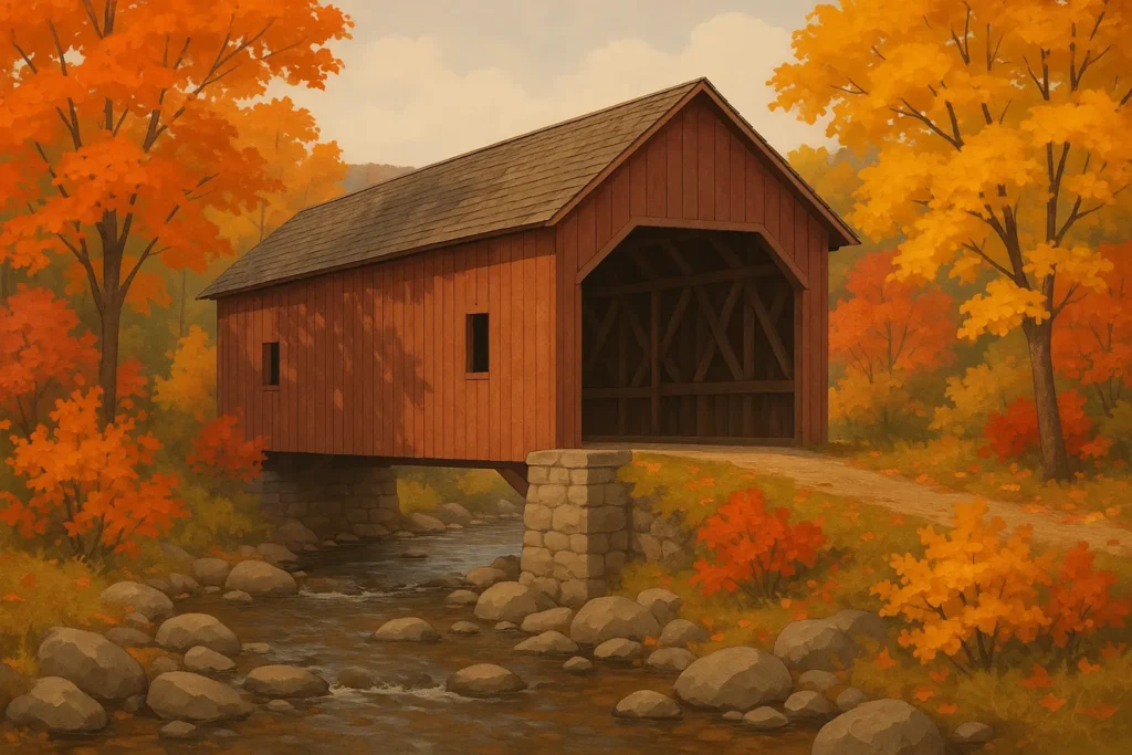 New England fall foliage scenic drive