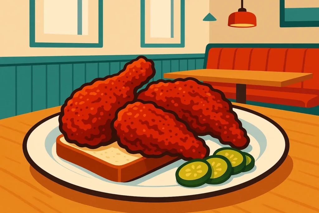Nashville hot chicken restaurants and spicy food trail