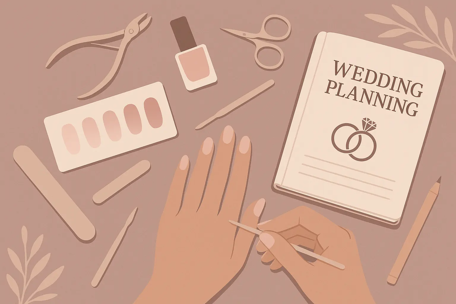 Wedding nail coordination and planning services