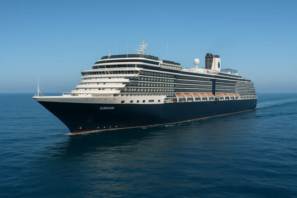 Eurodam cruise ship at sea