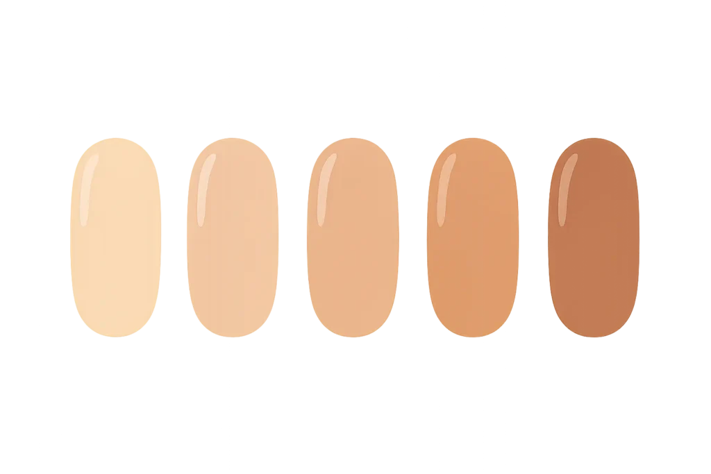 nude gel nails