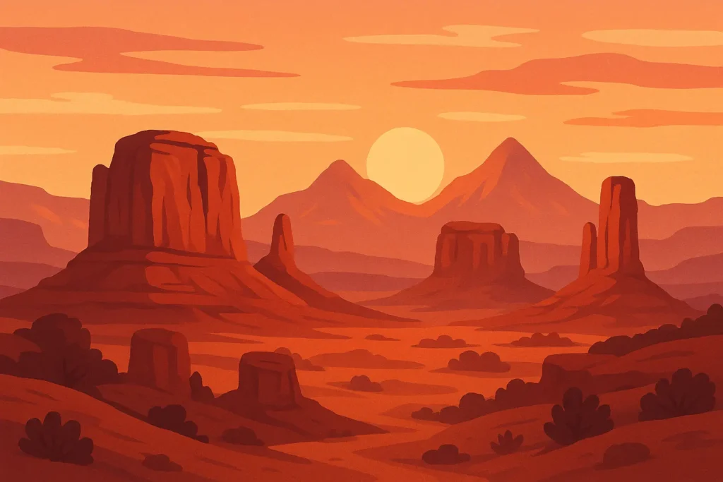 Romantic couple watching sunset at Colorado Springs overlook