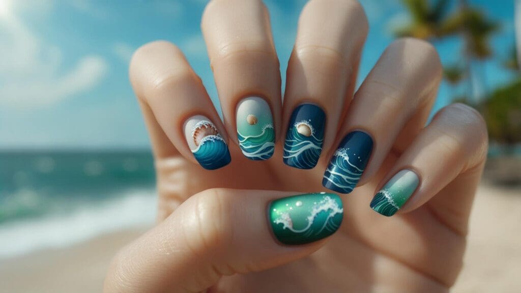 ocean nails