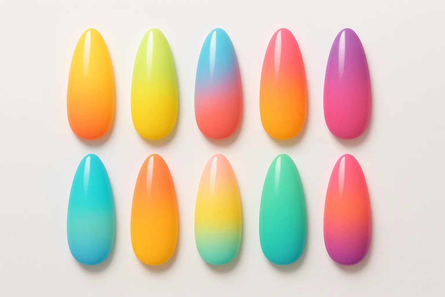 stunning summer ombre nail designs