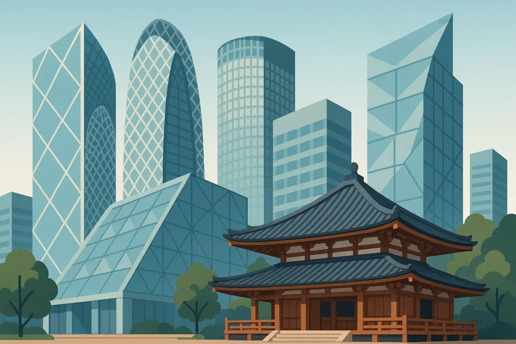 Modern Tokyo architecture