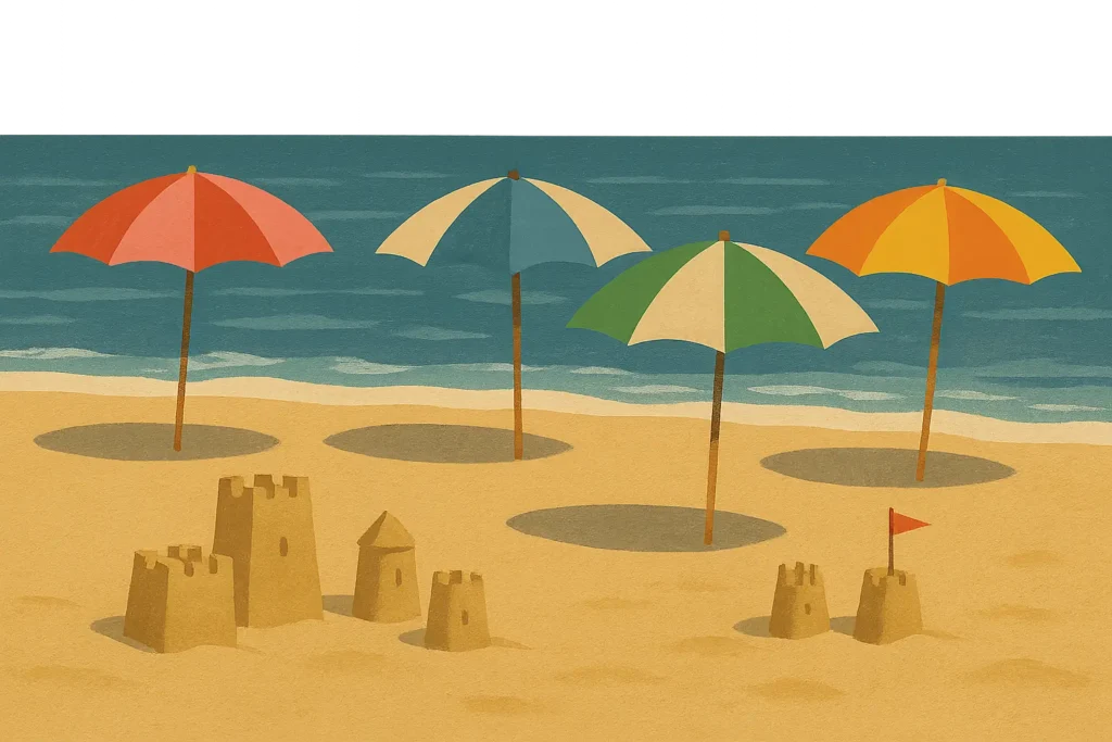 Family enjoying Cape Cod beach activities