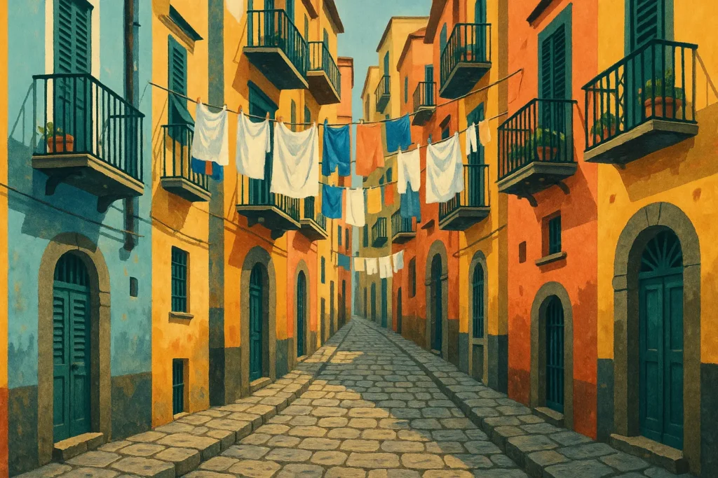 Naples neighborhood street scene