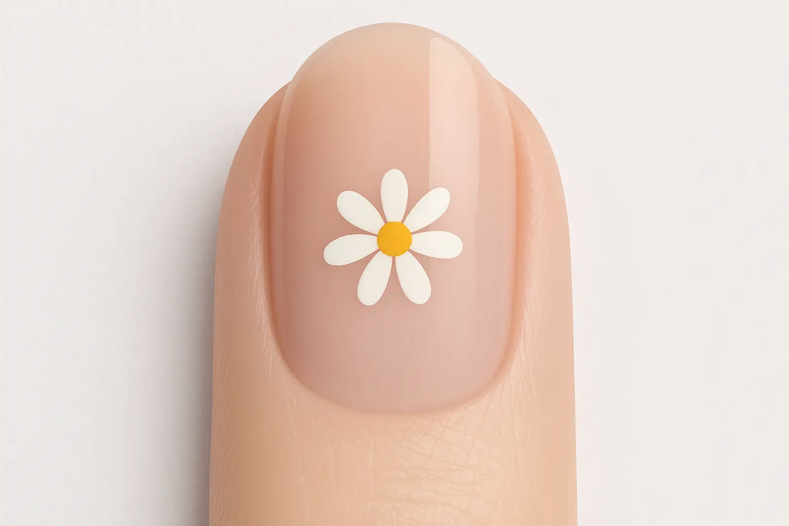 minimalist daisy nail designs