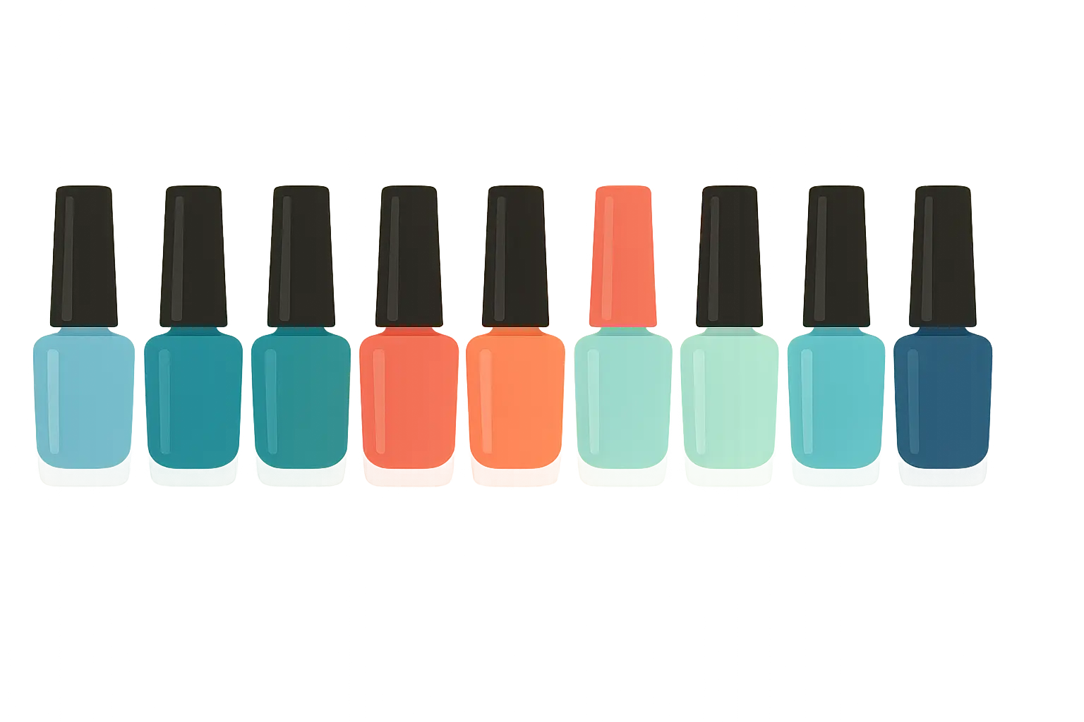 Ocean nail color selection guide