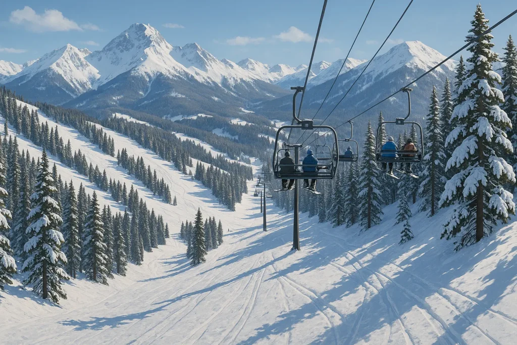 Winter sports in New Mexico mountains