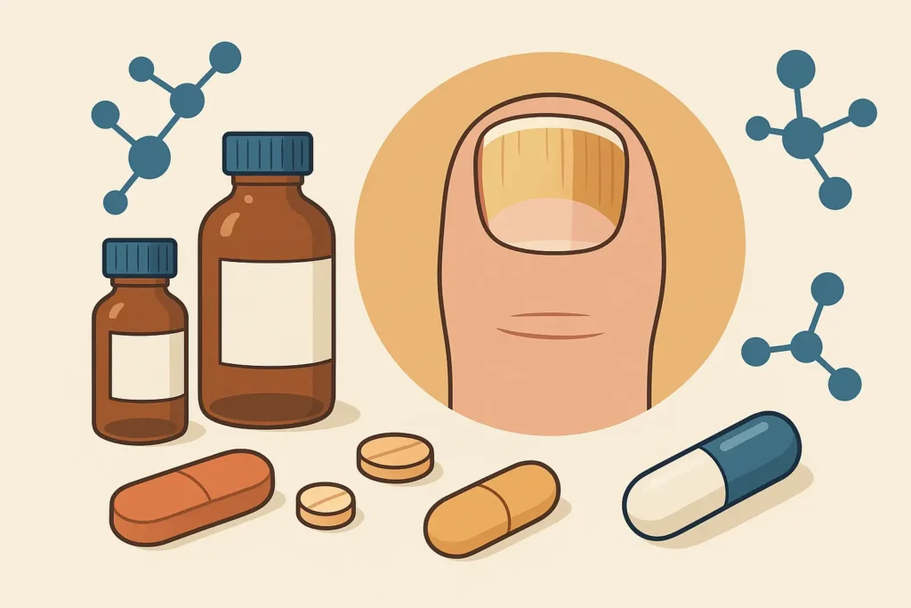 Medication and chemical effects on toenails