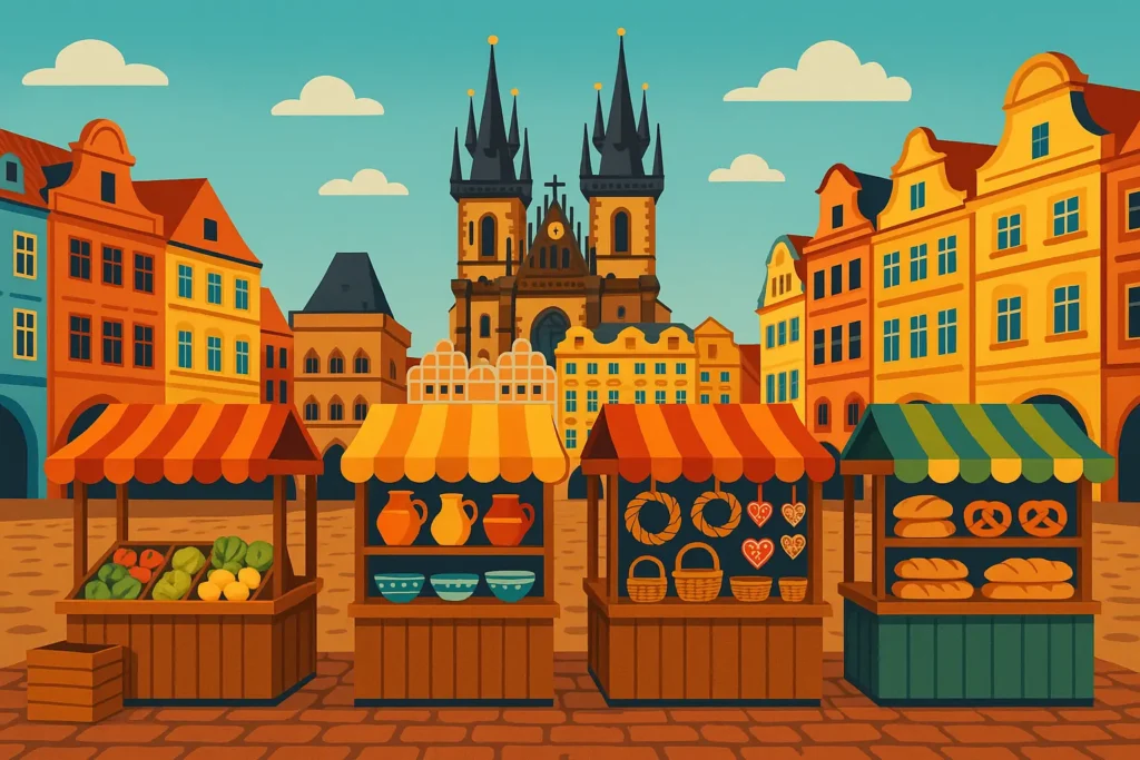 Cultural immersion in Prague local markets