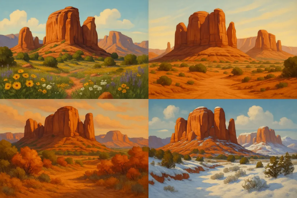 Utah seasonal landscape changes