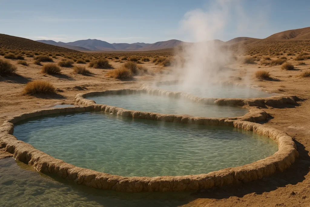 Natural hot springs in New Mexico