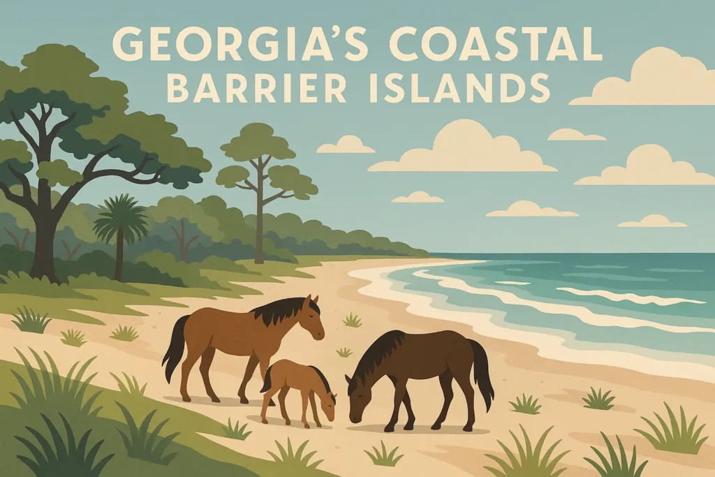 Georgia coastal islands and beaches