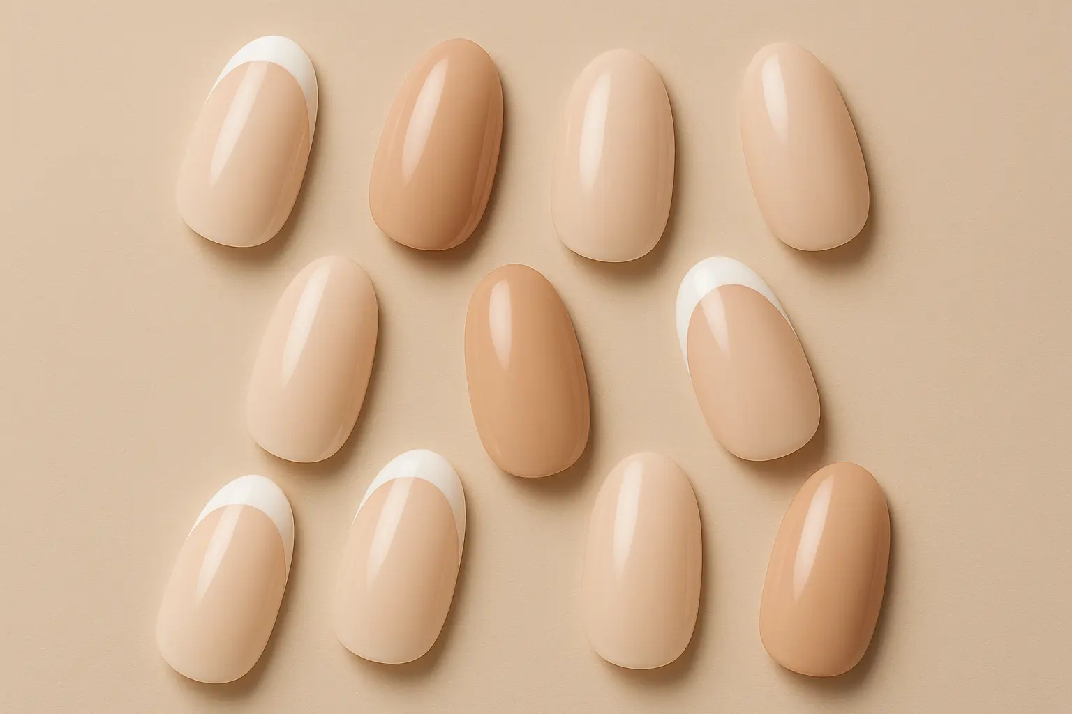 Classic elegant oval nail designs