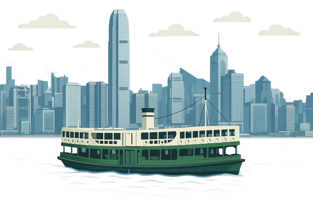 Hong Kong ferry transportation between islands