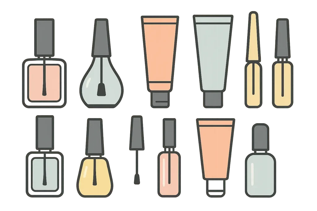 Professional nail treatment application