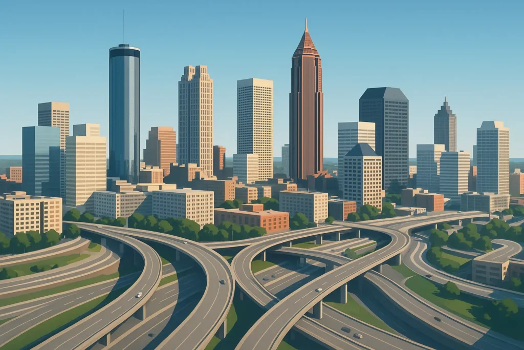 Atlanta skyline and city planning overview