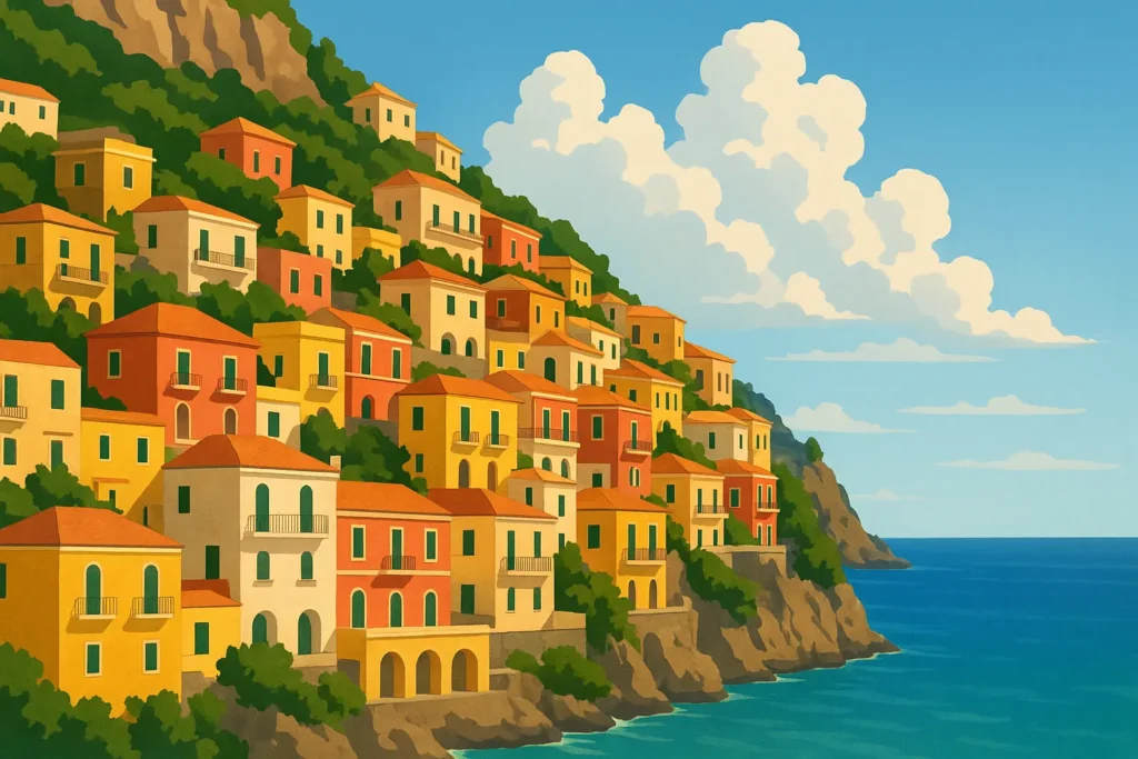 Amalfi Coast scenic coastline view
