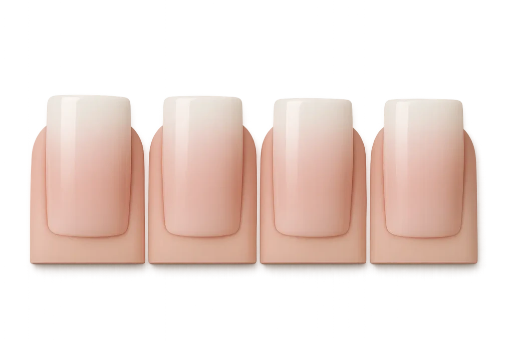 DIY baby boomer nail techniques