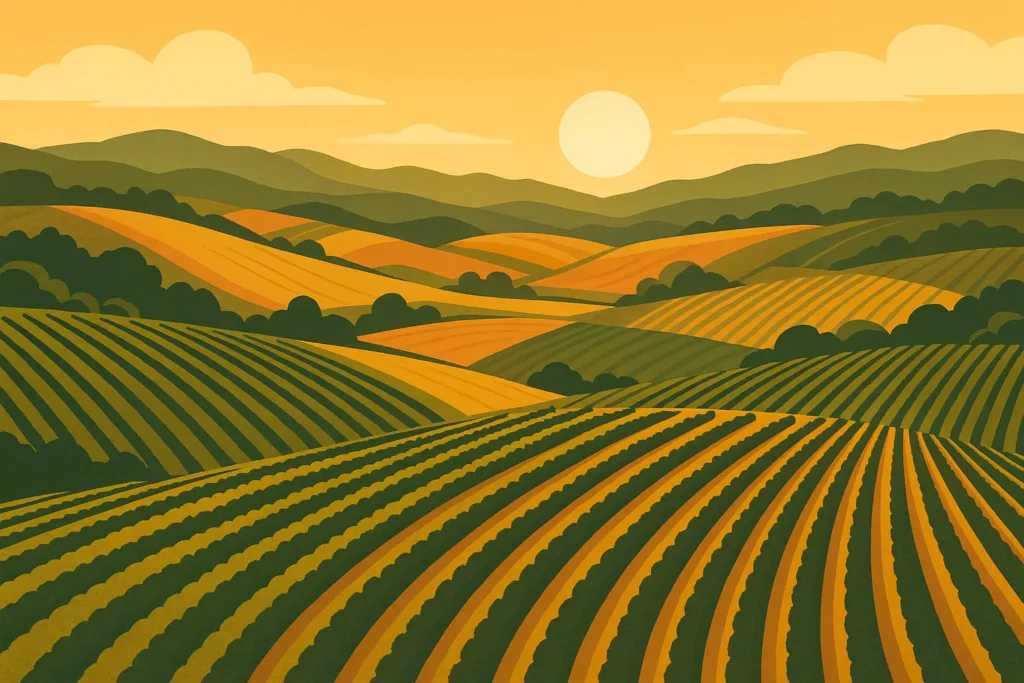 Napa Valley vineyard landscape with rolling hills