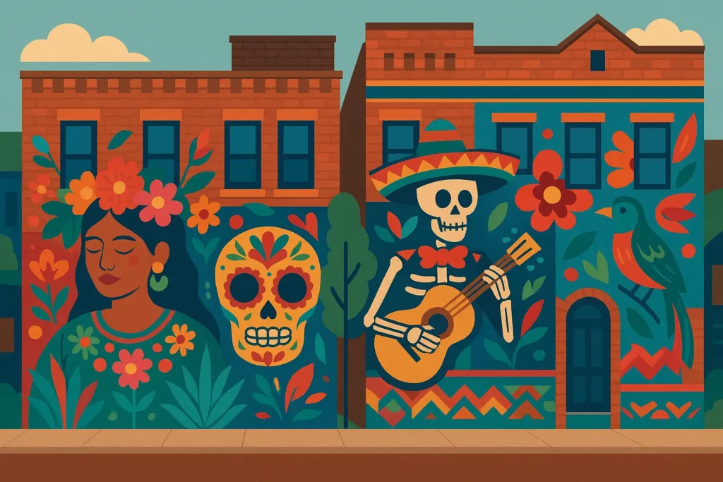 Pilsen neighborhood murals and culture