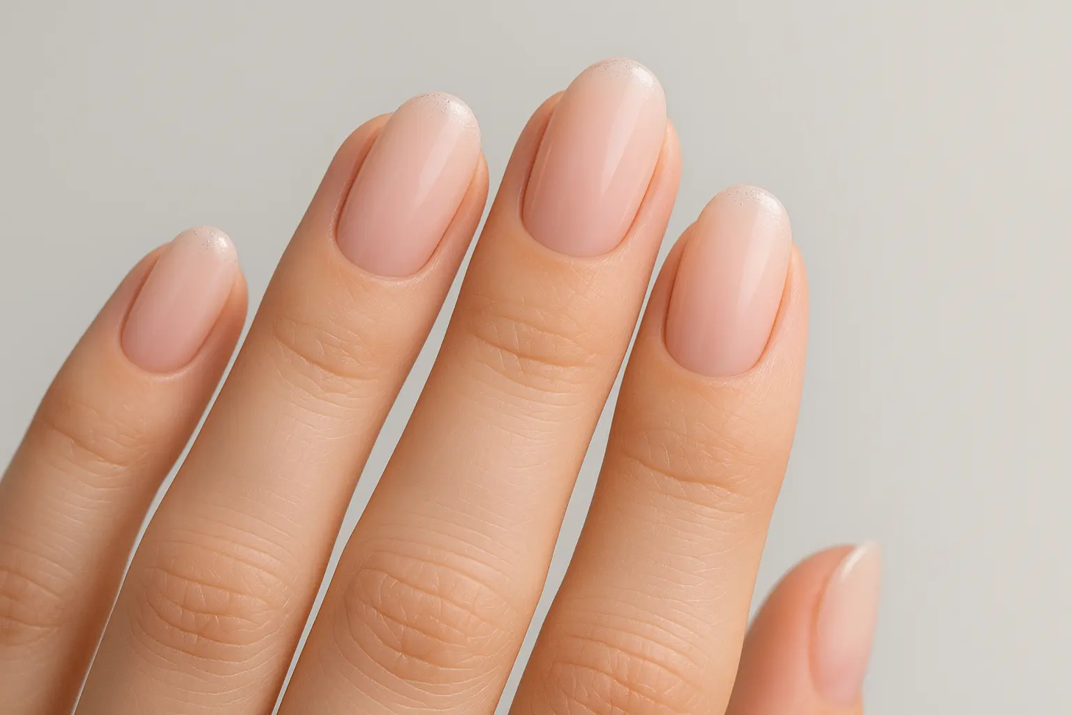 Professional workplace-appropriate pink ombre nail designs