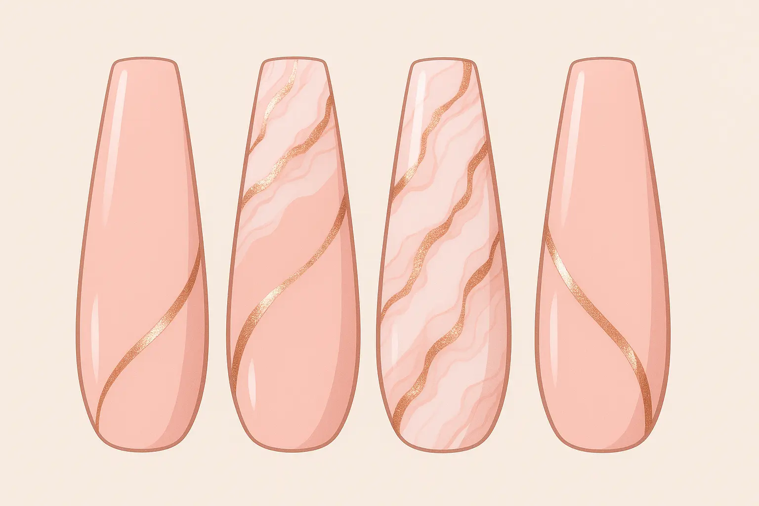 Pink nail art and embellishment designs
