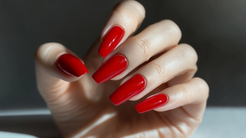 red nails